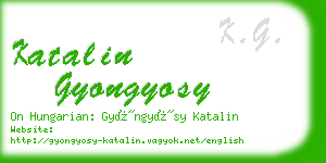 katalin gyongyosy business card